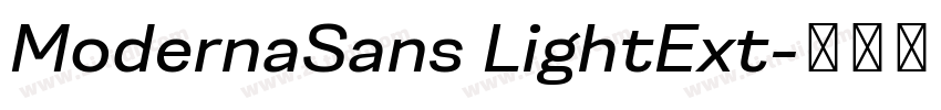 ModernaSans LightExt字体转换
